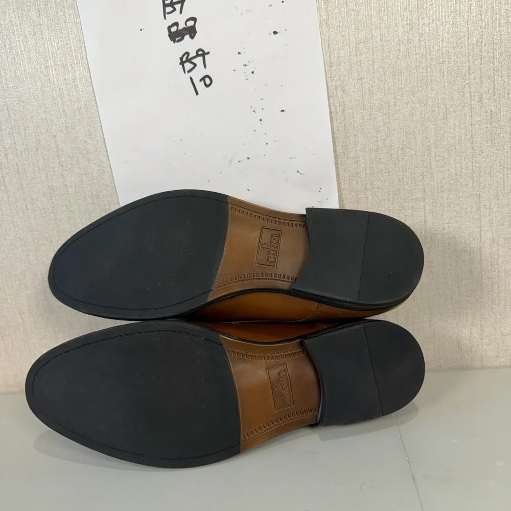 Stafford Mens Dress Shoes Lace‎ Up Italian Leather Upper F21668 Brown Size 13